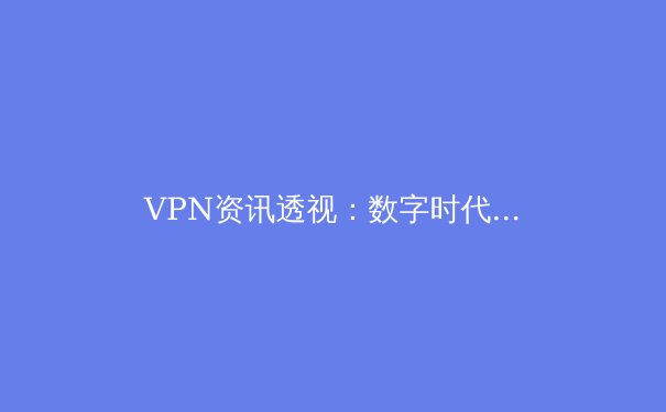 VPN资讯透视：数字时代的安全防线与自由之路 - 4
