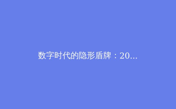 数字时代的隐形盾牌：2024年全球VPN技术演进与隐私保护新格局 - 2