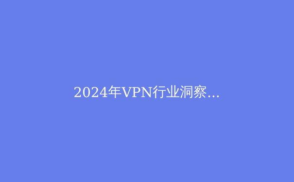 2024年VPN行业洞察：隐私保护与跨境连接的技术变革 - 3